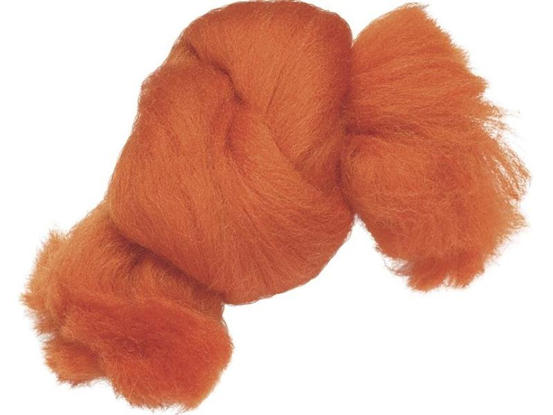 Heyda Filzwolle 50 g, Orange, Farbe: Orange, Filz Art: Filzwolle