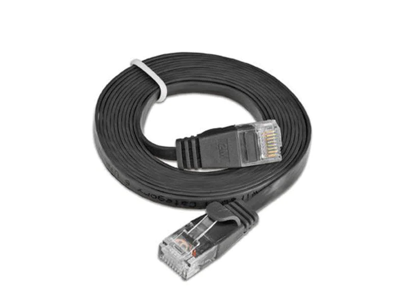 Wirewin Slimpatchkabel Cat 6, UTP, 10 m, Schwarz, Farbe: Schwarz, Form: Flach, Zusatzfunktionen: Mit Klinkenschutz, Längenaufdruck auf Stecker, Länge: 10 m, Anschlüsse LAN: RJ45 - RJ45, Produkttyp: Slimpatchkabel