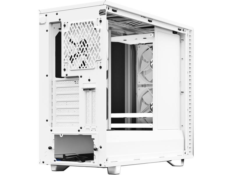 Fractal Design PC-Gehäuse Define 7 Weiss, Unterstützte Mainboards: E-ATX, ATX, Mini-ITX, Micro-ATX, Gehäuse Bauart: Mid-Tower, Detailfarbe: Weiss, Anzahl Lüfterplätze: 9, Sichtfenster: Nein, Netzteil vorinstalliert: Nein