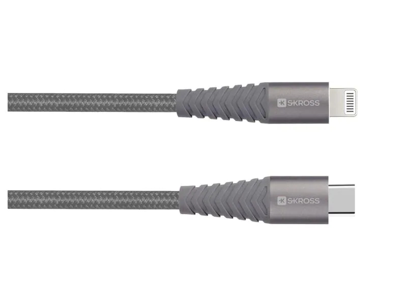 SKROSS Cable - Lightning to USB-C 2.700272 1m grey