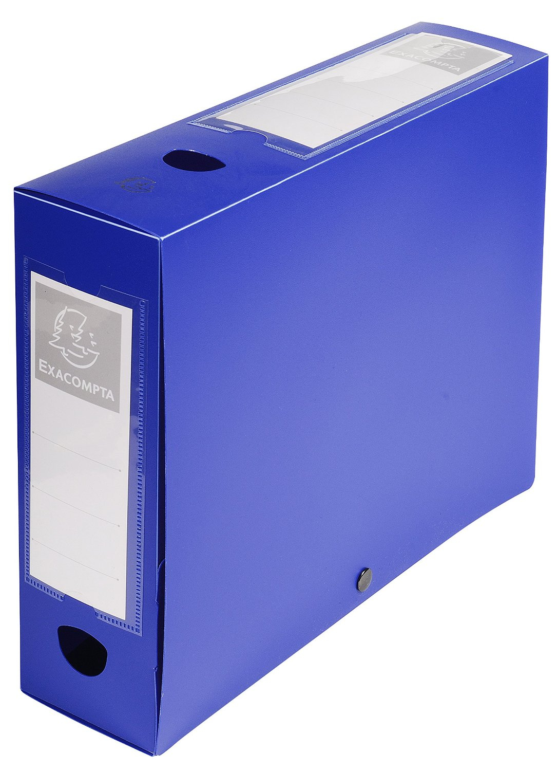 EXACOMPTA Archivbox mit Druckknopf, PP, 80 mm, blau