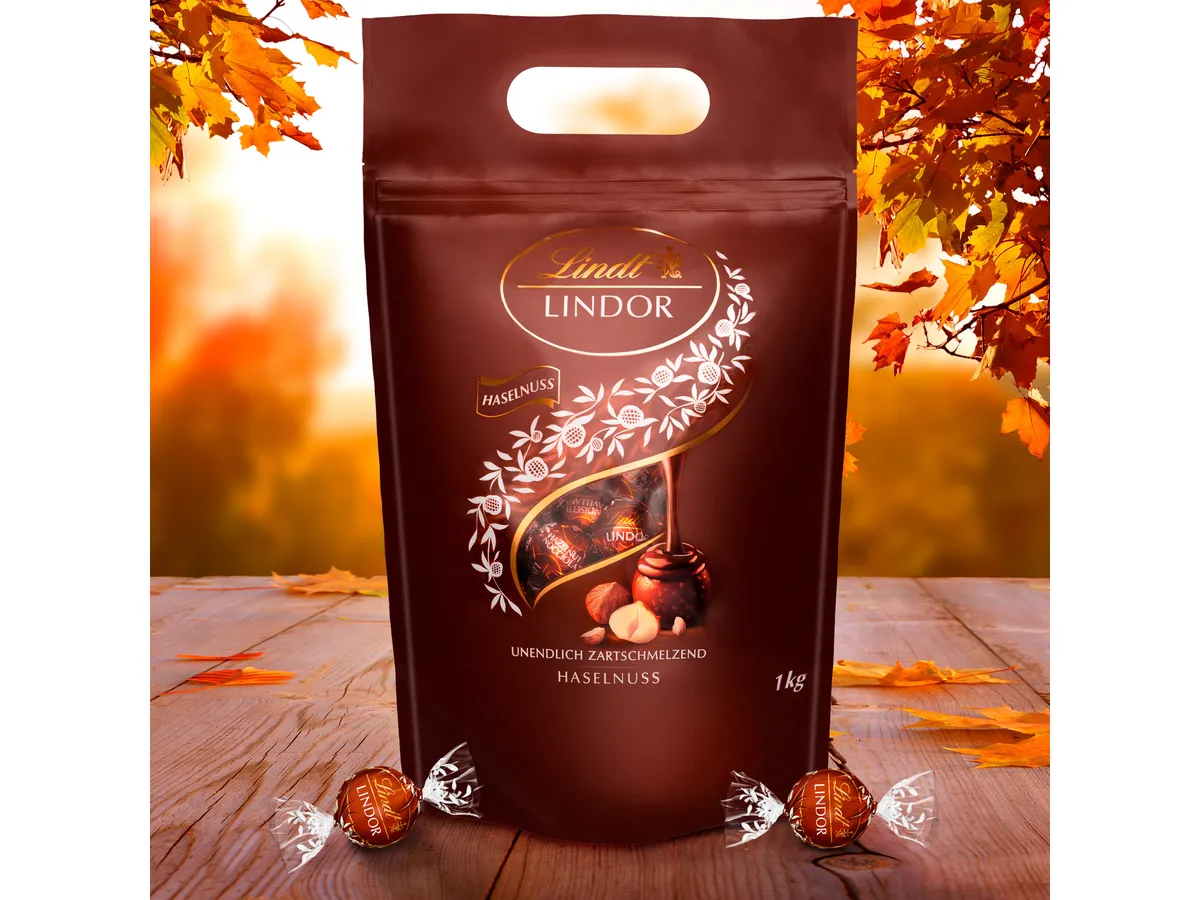 LINDT Lindor Kugeln 639036 Haselnuss 1000g