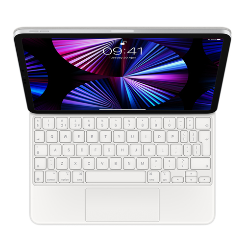 Magic Keyboard for iPad Pro 11-inch (3rd generation) and iPad Air (4th generation) - British English - White