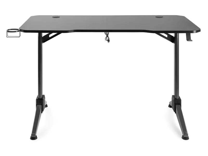 Vonyx Gaming Tisch DB20, Höhenverstellbar: Nein, Detailfarbe: Schwarz, Material: Stahl