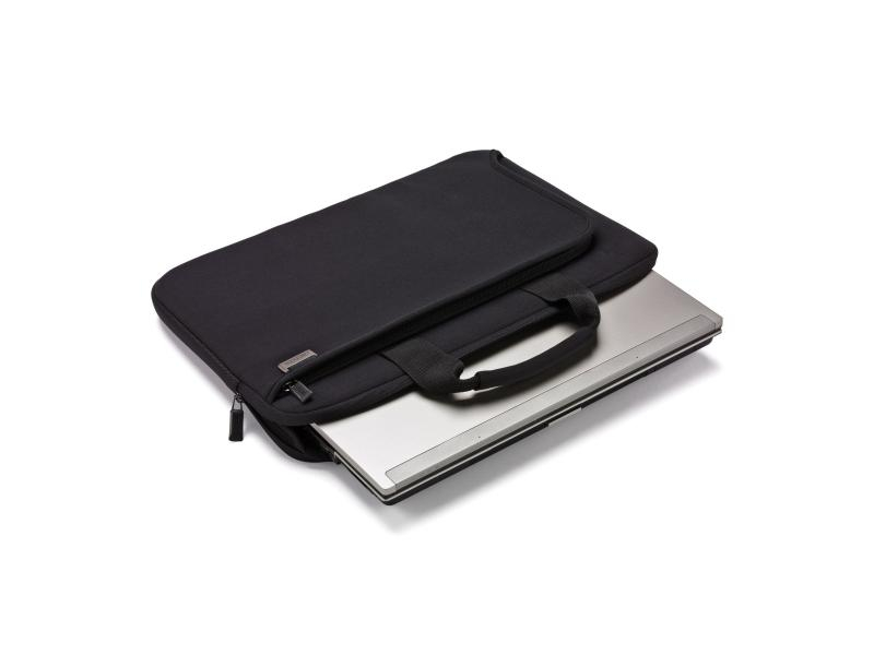 DICOTA Notebook Sleeve Smart Skin Tragemöglichkeit: Handgriff, Bildschirmdiagonale: 15-15.6 ", Farbe: Schwarz, Material: Neopren