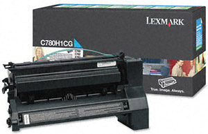 Lexmark Rückgabe-Tonerkassette 0C780H1C, cyan, 10000 Seiten, C780/C782/X782e