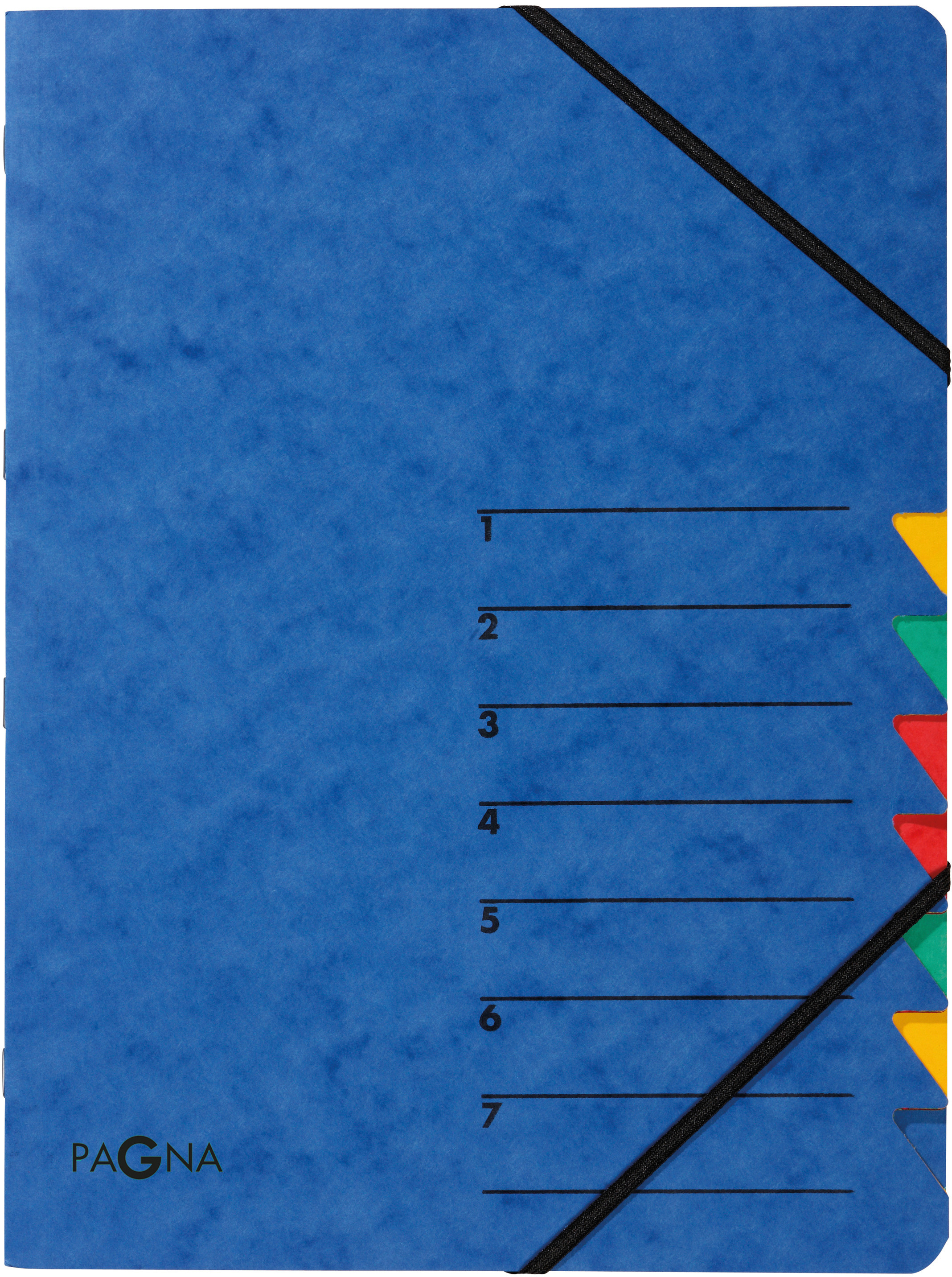 PAGNA Ordnungsmappe EASY A4 24061-02 blau 7 Fächer