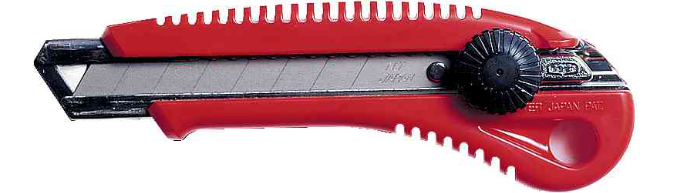 NT Cutter L 550 P, Kunststoff-Gehäuse, 18 mm Klinge, rot