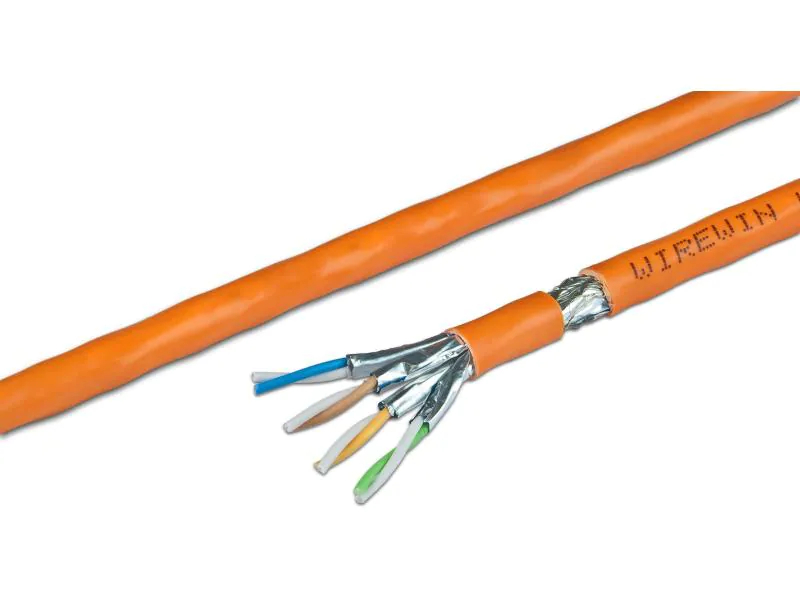 Wirewin Verlegekabel VKW SFTP K7 LSOH3 Cat 7, S/FTP, 500 m, Orange, Montageart: RJ45 Werkzeugfrei (Feldkonfektion)(Draht), LSA Auflegewerkzeug (Draht), LSA Kompatibel: Ja, Länge: 500 m, Zusatzfunktionen: Keine weitere Ausstattung, Aussenanwendung: Nein,