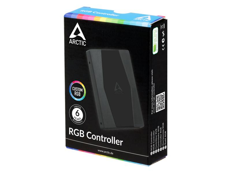 Arctic Cooling RGB Controller Grau, Beleuchtung: Nein, Lüfterdimension: Nicht definiert, Schnittstellen: 4-Pin (PWM), Betriebsspannung: 12 V