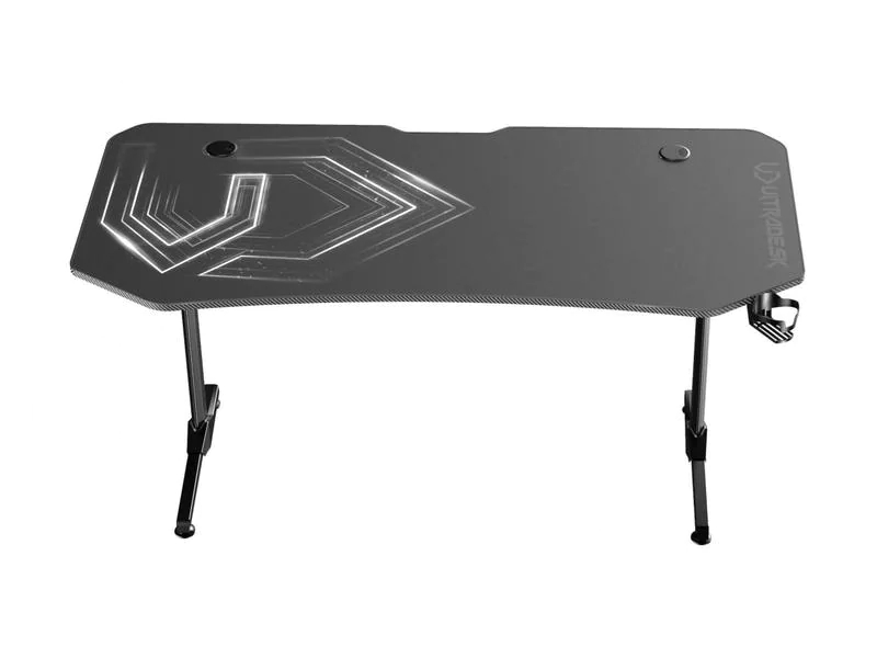 Ultradesk Gaming Tisch Frag XXL Schwarz, Beleuchtung: Nein, Höhenverstellbar: Nein, Detailfarbe: Schwarz, Material: Stahl