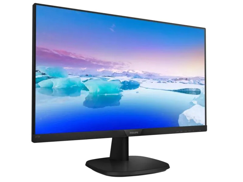 Philips 243V7QDAB/00, 24 Zoll LED, 1920 x 1080 Pixel Full HD, 16:9, DVI VGA HDMI USB, Schwarz