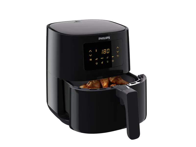 Philips Heissluft-Fritteuse Essential Airfryer 0.8 kg, Schwarz