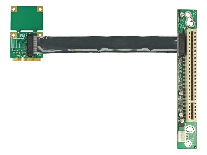 Delock PCI-E Riser Karte Mini PCI-Express - PCI 13cm Kabel, Links