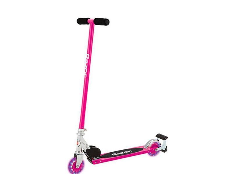 Razor Scooter S Spark, Ausstattung: Fussbremse, Reifentyp: Kunststoffbereifung, Farbe: Pink, Sportart: Kickboard