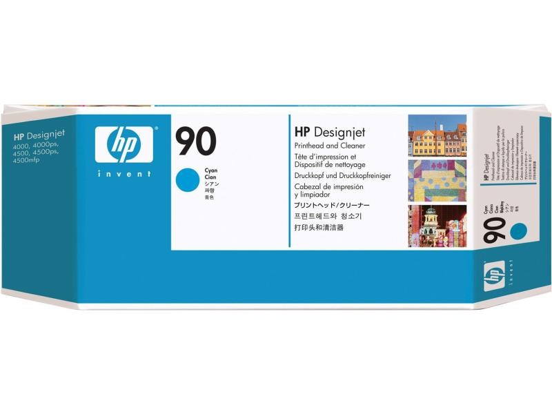 HP Druckkopf 90 + Cleaner cyan C5055A DesignJet 4000