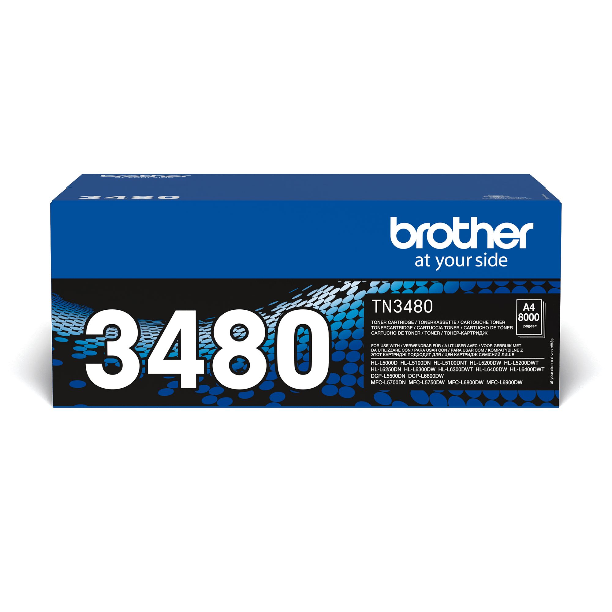 BROTHER TN3480 | Tonerkassette mit hoher Reichweite schwarz | 8000 Seiten | HL-L5000D