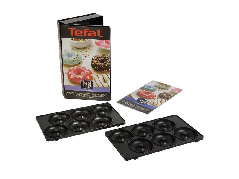 Tefal Plattenset Snack Collection Donuts, Anwendungszweck: Donuts, Form: Eckig, Griffe: Nein, Material: Aluminiumguss (beschichtet)