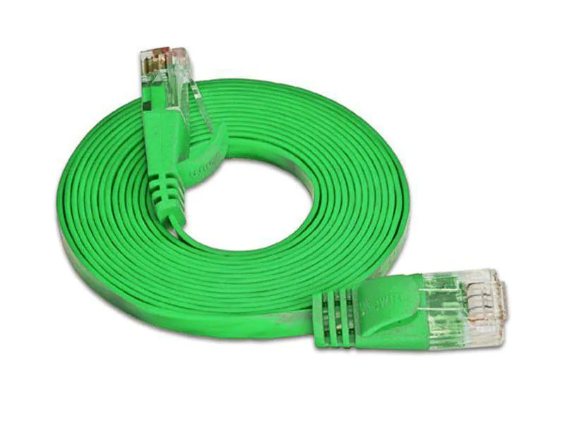 Wirewin Slimpatchkabel Cat 6, UTP, 0.25 m, Grün, Farbe: Grün, Form: Flach, Zusatzfunktionen: Mit Klinkenschutz, Längenaufdruck auf Stecker, Länge: 0.25 m, Anschlüsse LAN: RJ45 - RJ45, Produkttyp: Slimpatchkabel