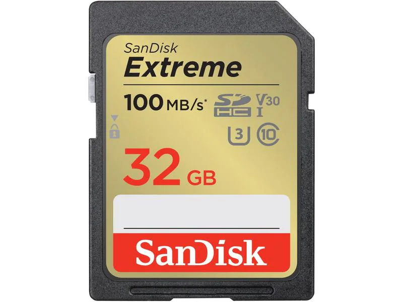 EXTREME 32GB SDHC MEMORY CARD 2-PACK 100MB/S 60MB/S UHS-I CLAS  NMS NS EXT