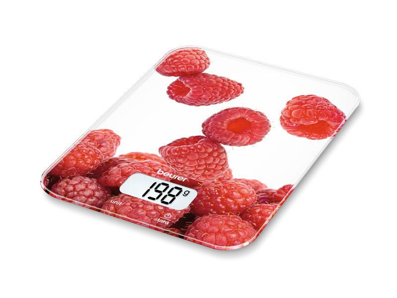 Beurer Küchenwaage KS19 Berry, Bedienungsart: Tasten, Messschritte: 1 g, Tara-Zuwiegefunktion, Gewicht Max.: 5 kg