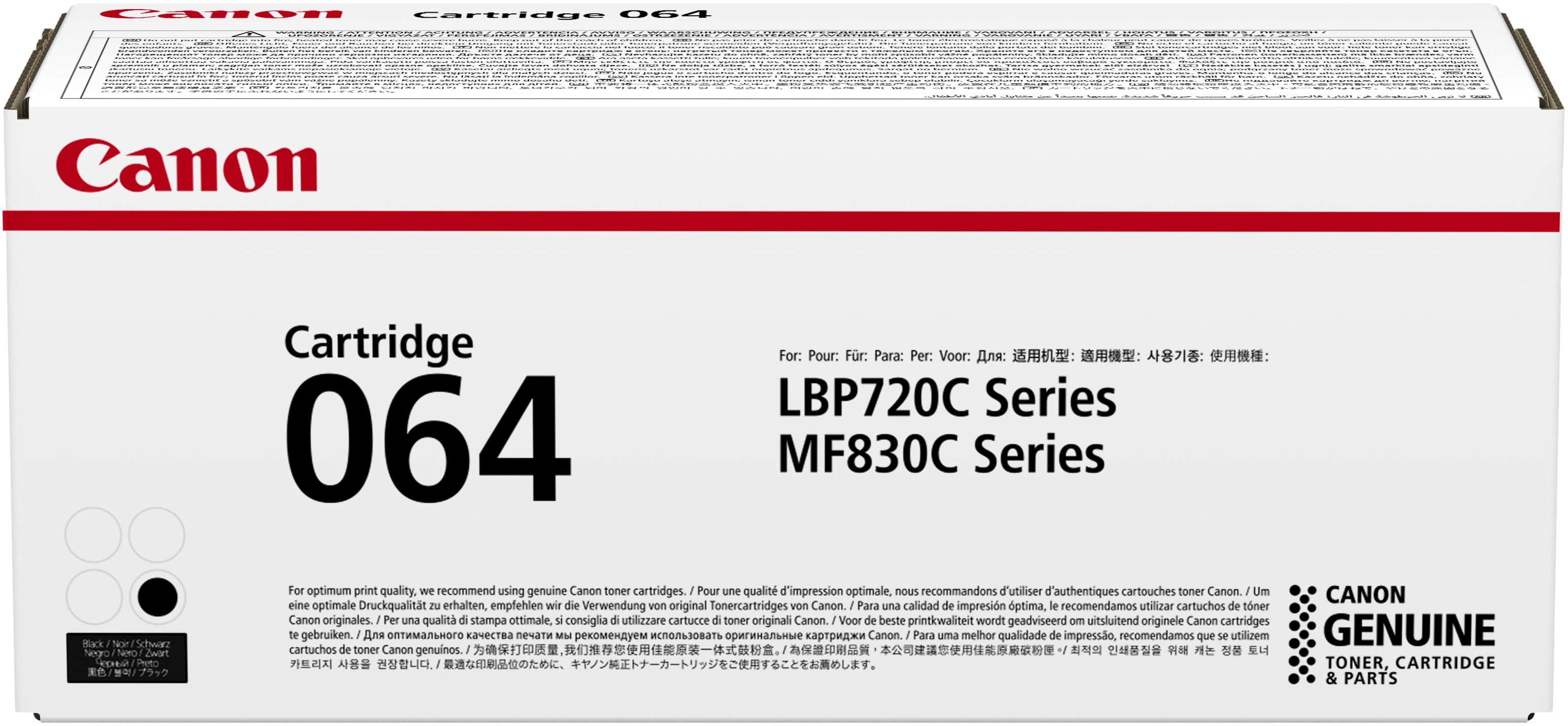 CARTRIDGE 064 BK CLBP CARTRIDGE  MSD NS SUPL