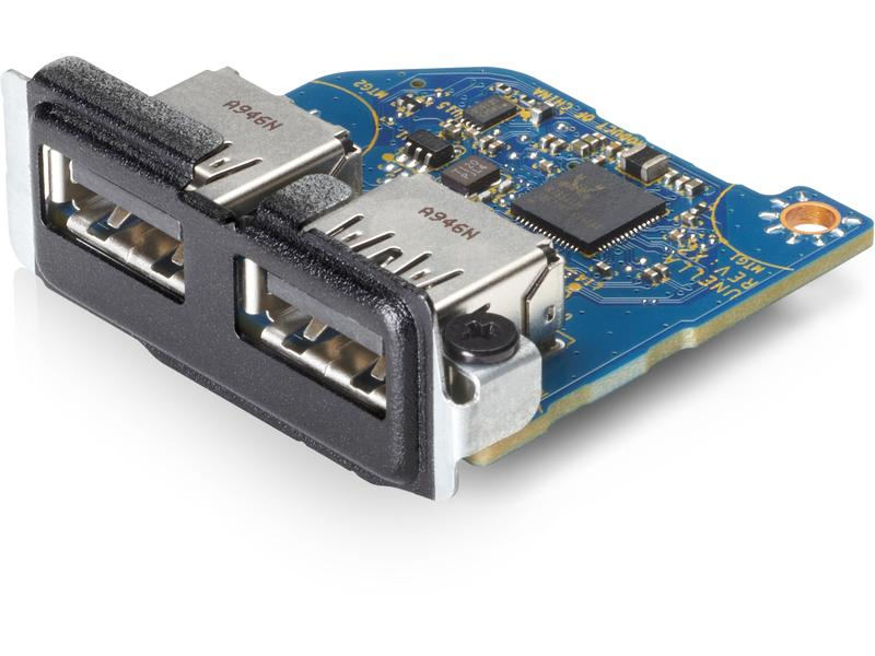 HP USB 3.1 Gen1 x2 Module Flex IO v2, Max. Auflösung: Keine, Schnittstelle Hardware: Gerätespezifisch, Schnittstellen: Type-A USB 3.1 Gen 1