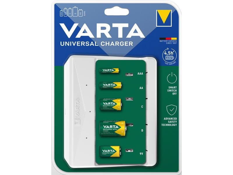 VARTA Ladegerät Universal Charger, weiß, unbestückt