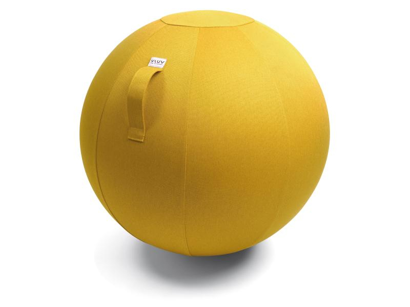 VLUV Sitzball Leiv Mustard, Ø 60-65 cm, Natürlich Leben: Keine Besonderheiten, Umweltzertifikate: Keine Zertifizierung, Breite: 65 cm, Höhe: 65 cm, Tiefe: 65 cm, Material: Polyester