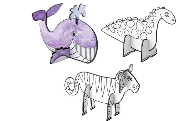 folia Steckfiguren "Tiere", aus Pappe