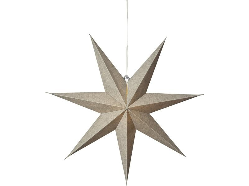 Star Trading Leuchtdekoration Stern Cotton, Grün, Ø 60 cm, Betriebsart: Keine, Leuchtmittel: Ohne Leuchtmittel, Aussenanwendung: Nein, Anzahl Lampen: 0 ×, Produkttyp: Leuchtdekoration, Detailfarbe: Grün
