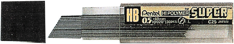 PENTEL Minen HB C25-HBXN 0,5mm 30 Stück