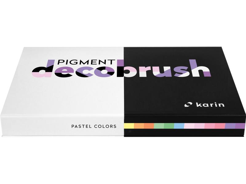 Karin Fasermaler Bruspen Pigment Deco Brush Pastel Colours, Set: Ja, Effekte: Verwischbar, Wasserfest, Anwender: Erwachsene, Künstler, Detailfarbe: Mehrfarbig, Art: Fasermaler