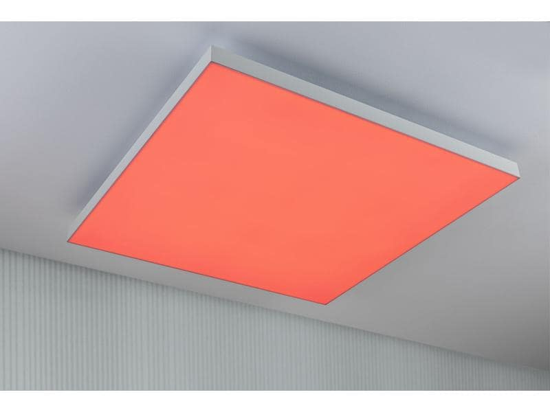 Paulmann Deckenleuchte LED Panel Velora Rainbow, 31 W, RGBW, Weiss, Leuchten Kategorie: Panel, Betriebsart: Netzbetrieb, Lampensockel: LED fest verbaut, Farbtemperatur Kelvin: 3000 bis 6500 K, Dimmbar: dimmbar, Farbwiedergabeindex CRI: 80