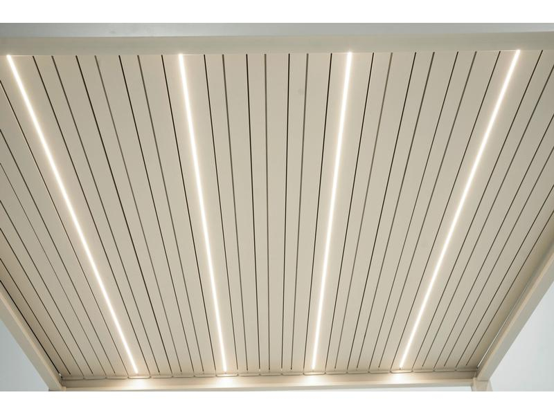 Creative Living Solar LED-Lamelle, Weiss, Anwendungsbereich: Outdoor, Material: Aluminium, Detailfarbe: Weiss, Produkttyp: Pavillon, Widerstandsfähigkeit: Outdoor