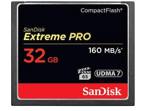 CF Card 32GB SanDisk Extreme Pro 1067x, lesen/schreiben 160MB/sec, UDMA7