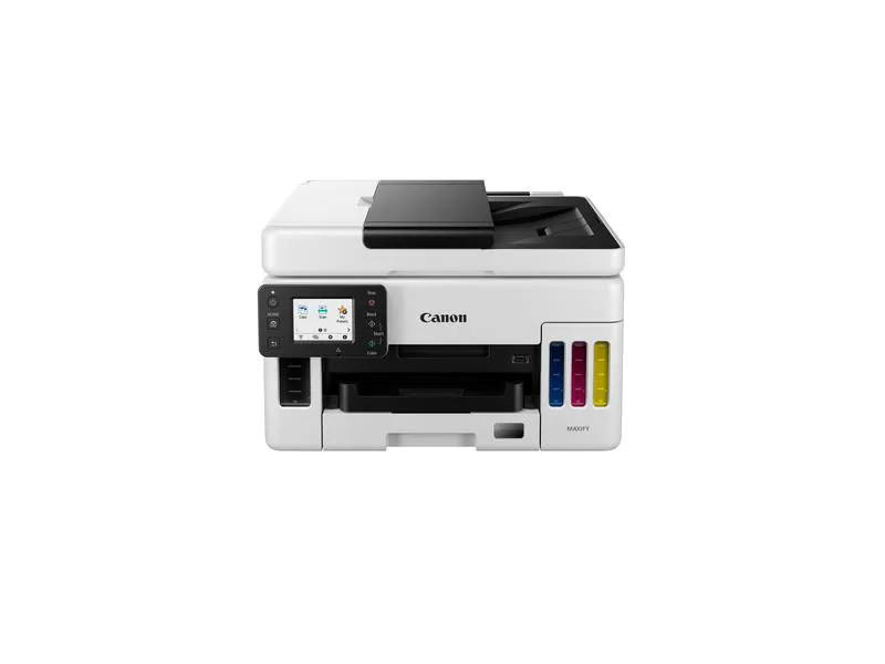 Canon Multifunktionsdrucker MAXIFY GX6050, Druckertyp: Farbig, Drucktechnik: Tintenstrahl, Total Fassungsvermögen Papierzuführungen: 350 Seiten, Mobildruck: Ja, Anzahl Papierzuführungen (maximal): 2, Druckgeschwindigkeit (farbig): 15.5 ppm