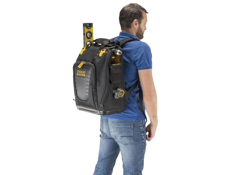 Stanley Fatmax Werkzeugtasche Quick Access, Produkttyp: Werkzeugrucksack, Farbe: Schwarz; Gelb, Material: 600D Nylon