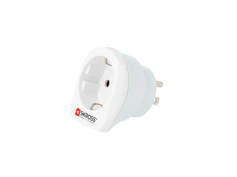 SKROSS Reiseadapter Country EU - USA, Anzahl Pole: 3-polig (geerdet), USB Ladeanschluss: 0, Adapter Dose: Deutschland, Europa, Adapter Stecker: Vereinigte Staaten