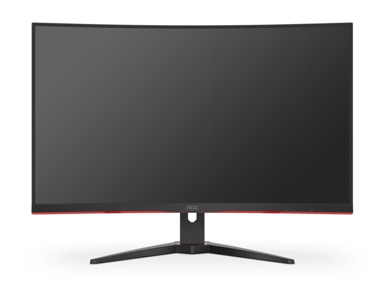 AOC Monitor C32G2ZE/BK, 31.5 Zoll LED, 1920 x 1080 Pixel Full HD, 16:9, HDMI, Schwarz/Rot