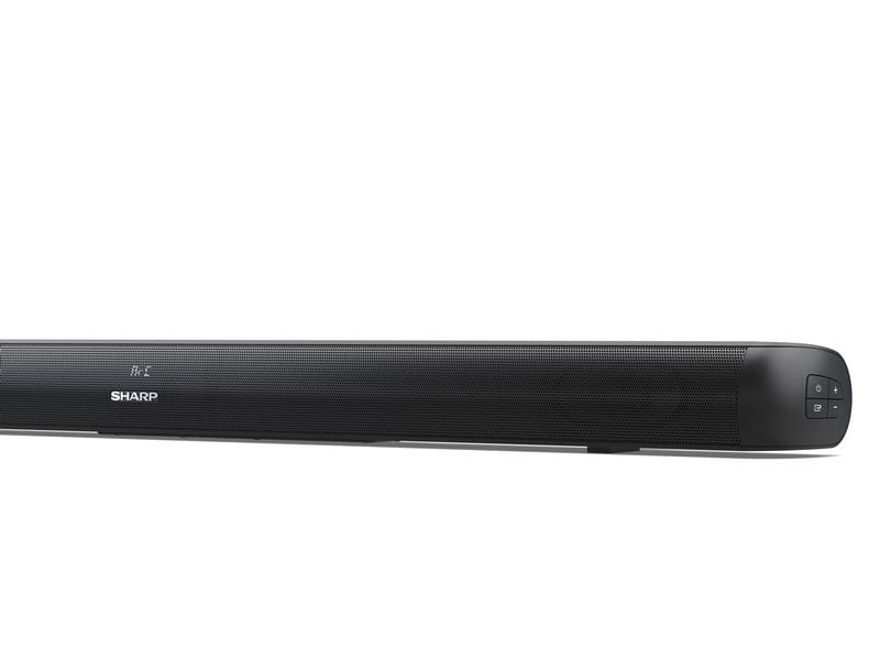 Sharp Soundbar HT-SBW202, Verbindungsmöglichkeiten: Toslink, Aux Kabel, HDMI, Audiokanäle: 2.1, Detailfarbe: Schwarz, Soundbar Typ: Soundbar mit kabellosem Subwoofer, Ausstattung: Fernbedienung, USB, Bedientasten, Bluetooth, Equalizer