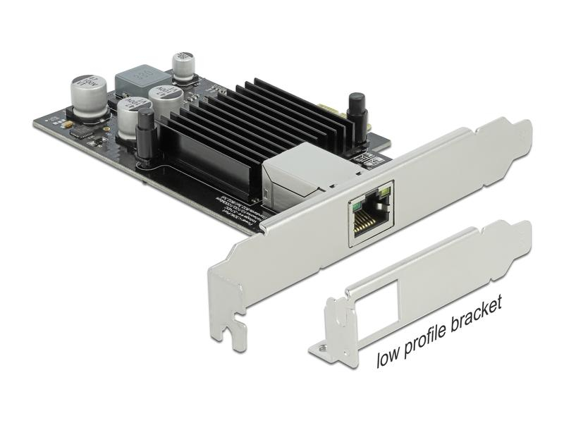 Delock Netzwerkkarte 1x 1Gbps, PoE+, i210 PCI-Express x1, Schnittstellen: RJ-45 (Ethernet), Schnittstellengeschwindigkeit: 10/100/1000 Mbit/s, Formfaktor: Low-Profile, Full-Height, Anwendungsbereich: Home, Small/Medium Business, Anschlussart: PCI-Express