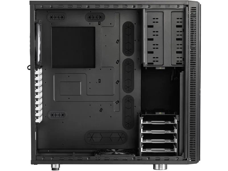 Fractal Design PC-Gehäuse Define XL R2 Schwarz, Unterstützte Mainboards: E-ATX, XL-ATX, ATX, ITX, Micro-ATX, Gehäuse Bauart: Tower, Detailfarbe: Schwarz, Anzahl Lüfterplätze: 7, Sichtfenster: Nein, Netzteil vorinstalliert: Nein