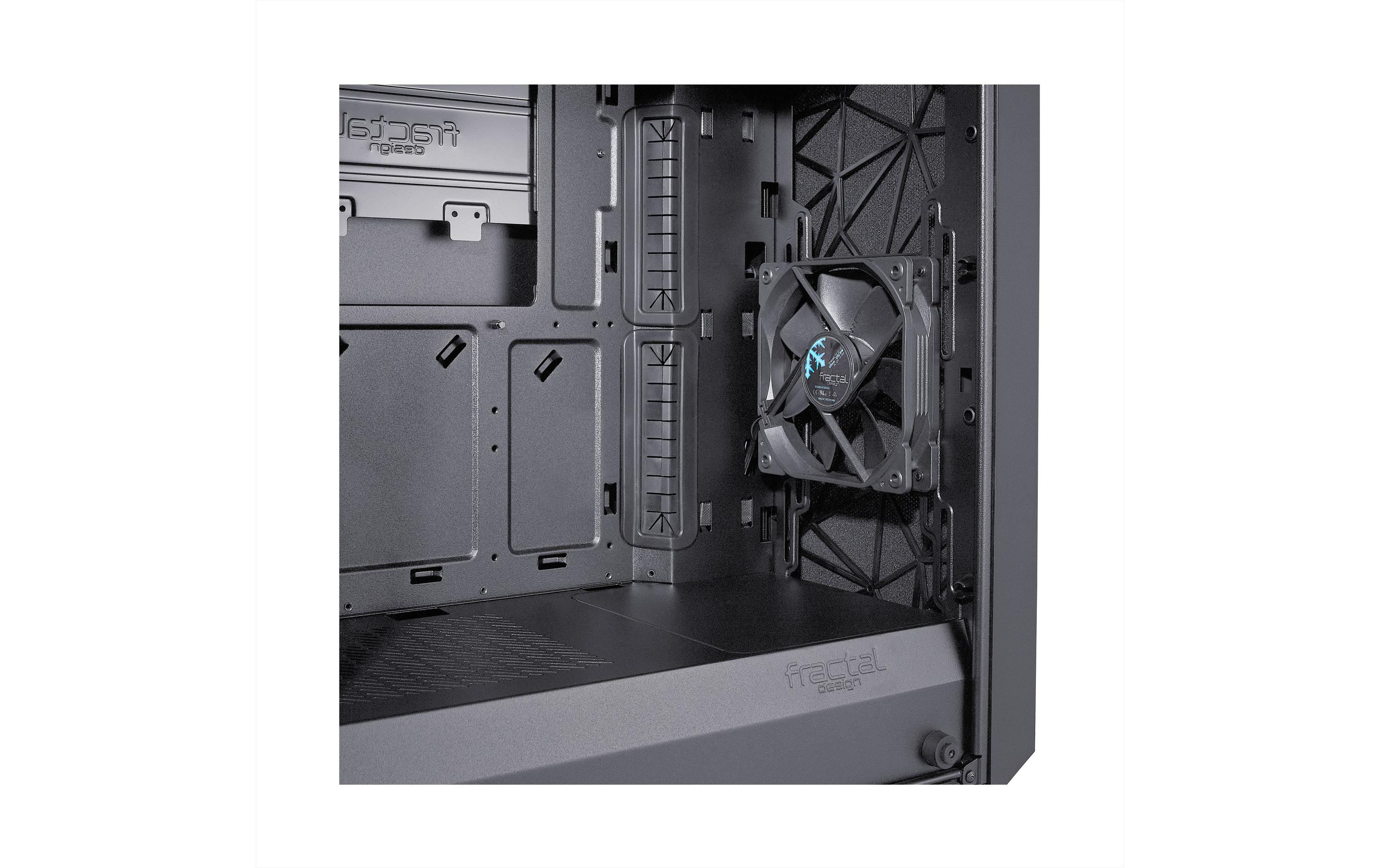 Fractal Design PC-Gehäuse Meshify C TG Schwarz, Unterstützte Mainboards: Micro-ATX, ITX, ATX, Gehäuse Bauart: Mid-Tower, Detailfarbe: Schwarz, Anzahl Lüfterplätze: 7, Sichtfenster: Ja, Netzteil vorinstalliert: Nein