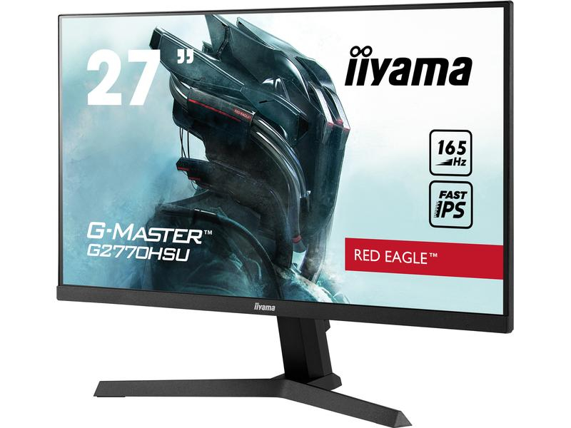 iiyama Monitor G-MASTER G2770HSU-B1, Bildschirmdiagonale: 27 ", Auflösung: 1920 x 1080 (Full HD), Anschlüsse: DisplayPort, HDMI, Anwendungsbereich: Gaming, Ergonomie: Neigbar, Curved: Nein