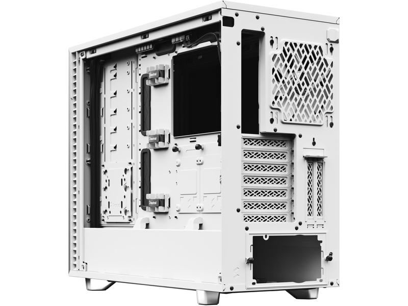 Fractal Design PC-Gehäuse Define 7 Weiss, Unterstützte Mainboards: E-ATX, ATX, Mini-ITX, Micro-ATX, Gehäuse Bauart: Mid-Tower, Detailfarbe: Weiss, Anzahl Lüfterplätze: 9, Sichtfenster: Nein, Netzteil vorinstalliert: Nein