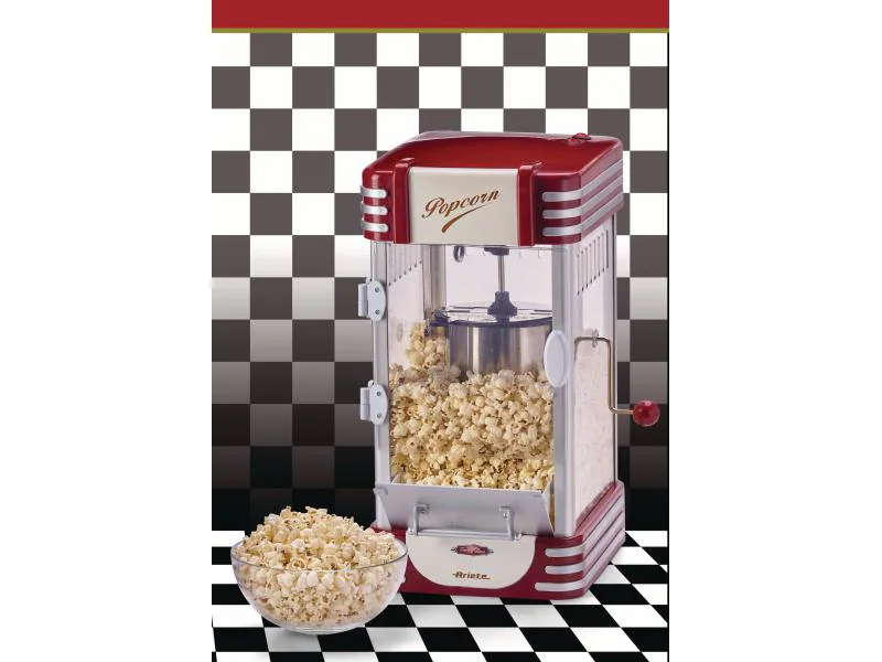 Ariete Popcorn Maschine Vintage XL Rot/Weiss