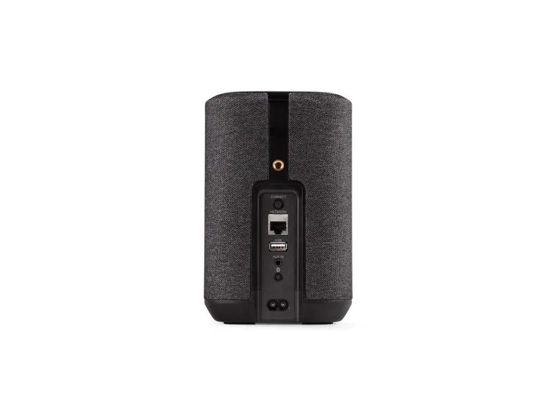 Denon Lautsprecher Home 150, Typ: Lautsprecher, Radio Tuner: Internetradio (TuneIn), Verbindungsmöglichkeiten: 3,5 mm Klinke, AirPlay 2, Bluetooth, USB, WLAN, Ausstattung: Bluetooth, HiRes-Audio, AirPlay 2, Heos, Farbe: Schwarz, System-Kompatibilität: G