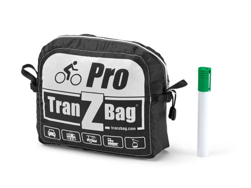 TranZBag Fahrradtransporttasche Pro, Taschenart: Transporttasche, Volumen: 1 Stück, Sportart: Radsport, Farbe: Schwarz; Weiss, Im TranZbag PRO können Fahrräder GRATIS im öffentlichen Verkehr transportiert werden