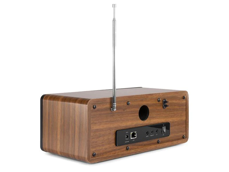 Audizio Internet Radio Rome Braun, Radio Tuner: Internetradio, DAB+, FM, Stromversorgung: Netzbetrieb, Farbe: Braun, Ausstattung: Weckfunktion, Bluetooth, WLAN, Typ: Tischradio